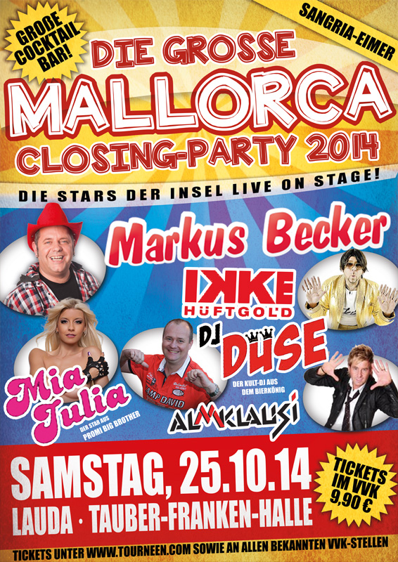 Die grosse Mallorca Closing-Party
